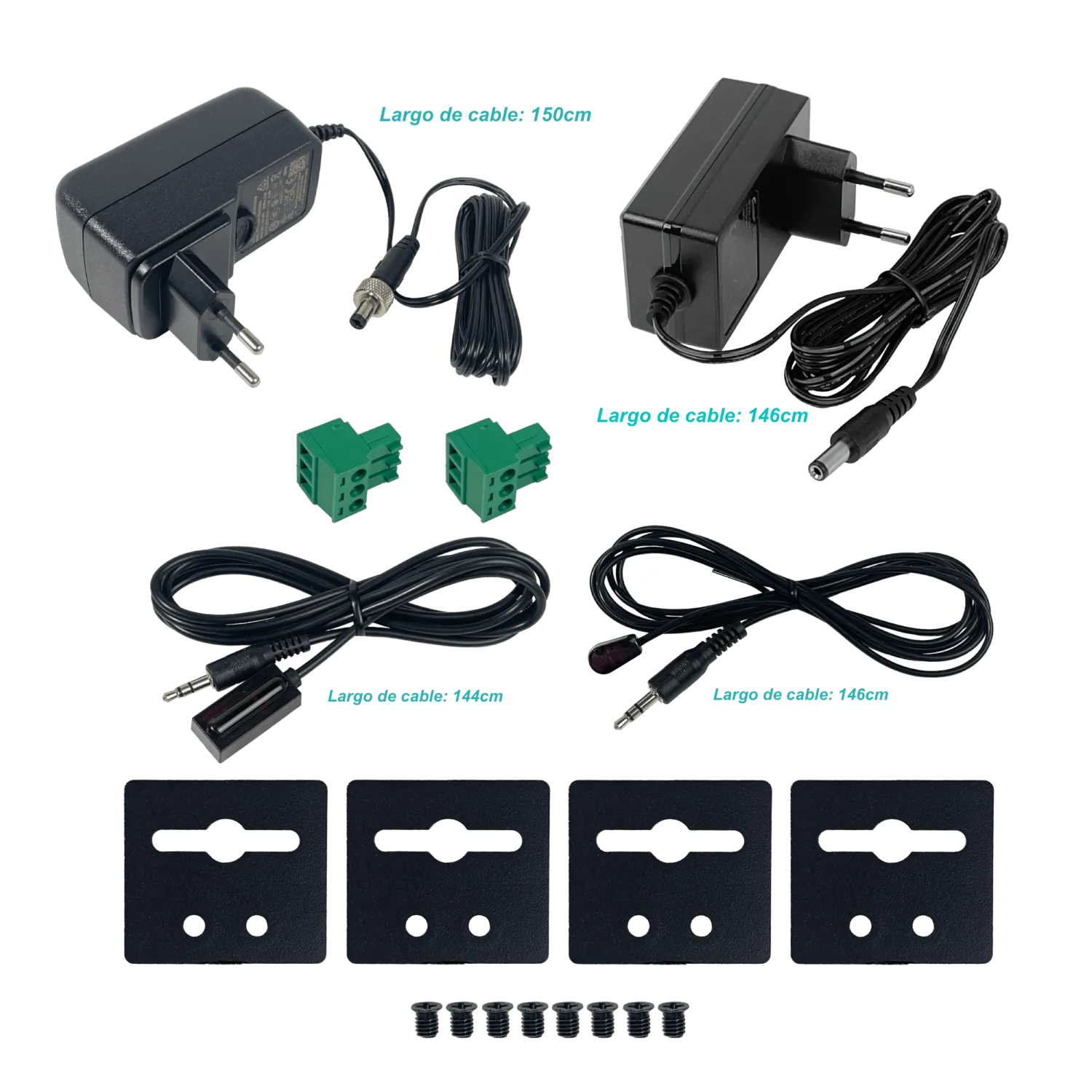 Extensor HDMI + IR 1080p, UTP Cat5e/Cat6, Hasta 150mts, 1-In/2-Out, Incluye Fuente 24V 6