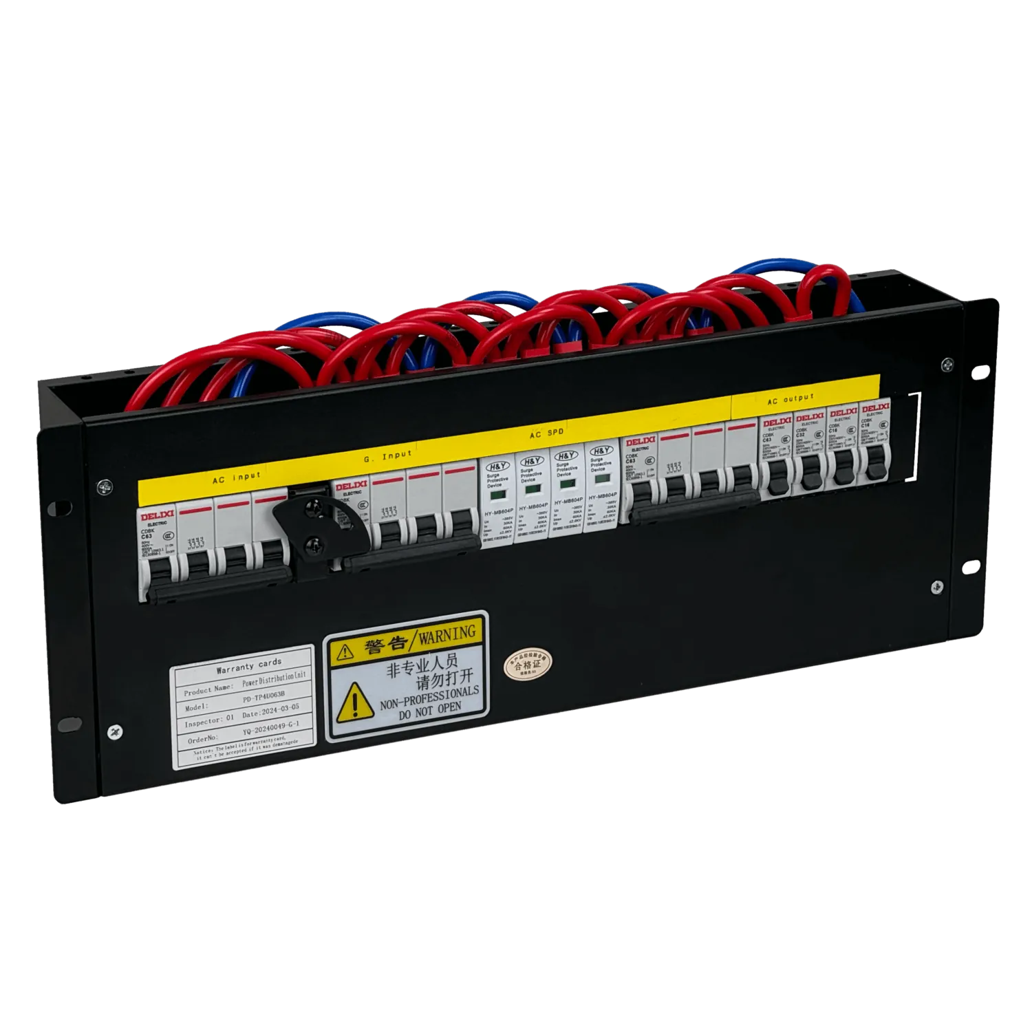 Sistema de Transferencia Manual 63A 3-Fase  4-out Rack 4U 2