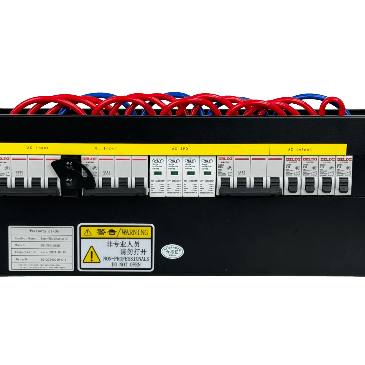 Sistema de Transferencia Manual 63A 3-Fase  4-out Rack 4U 3