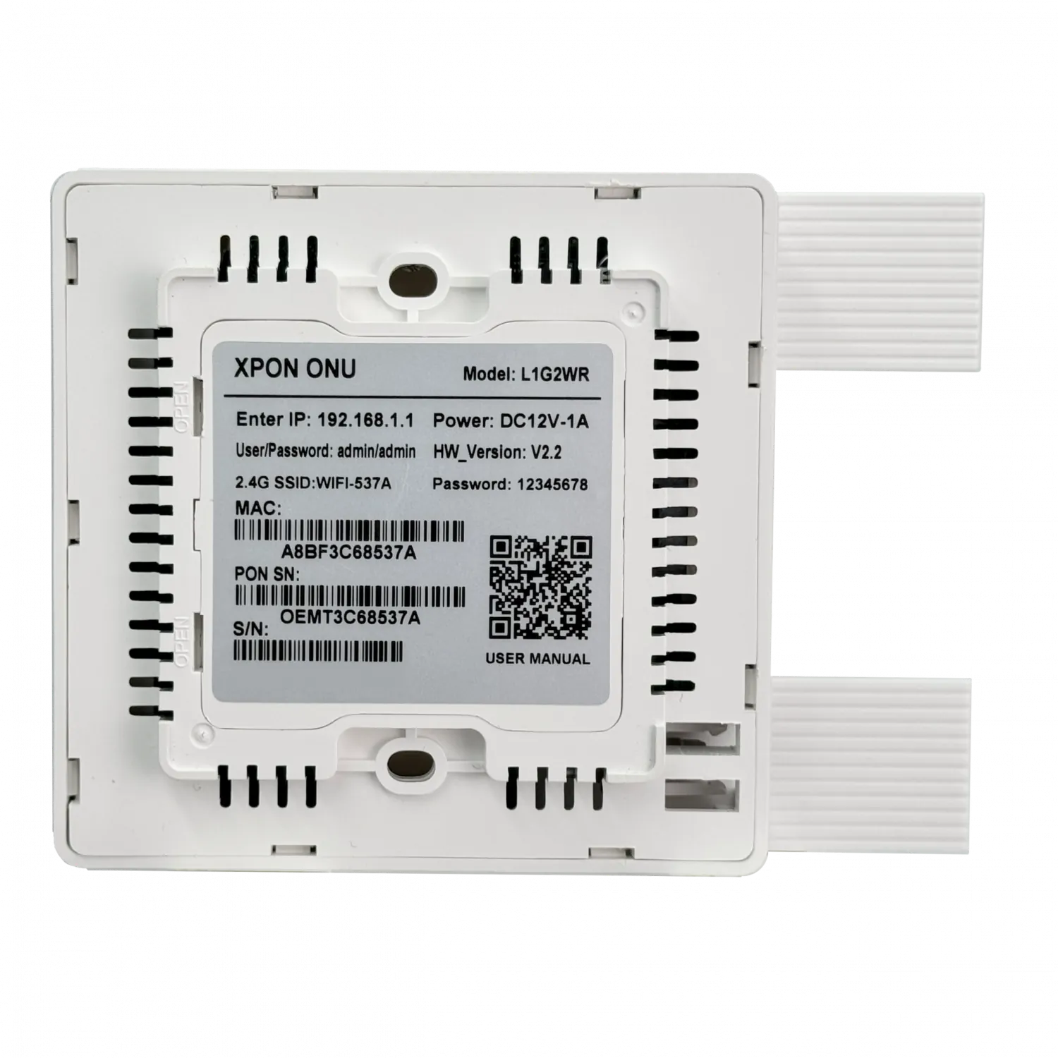 ONU XPON 1-1000 1-SC/UPC 2,4GHz 300Mbps req-12V/1A L1G2WR 3