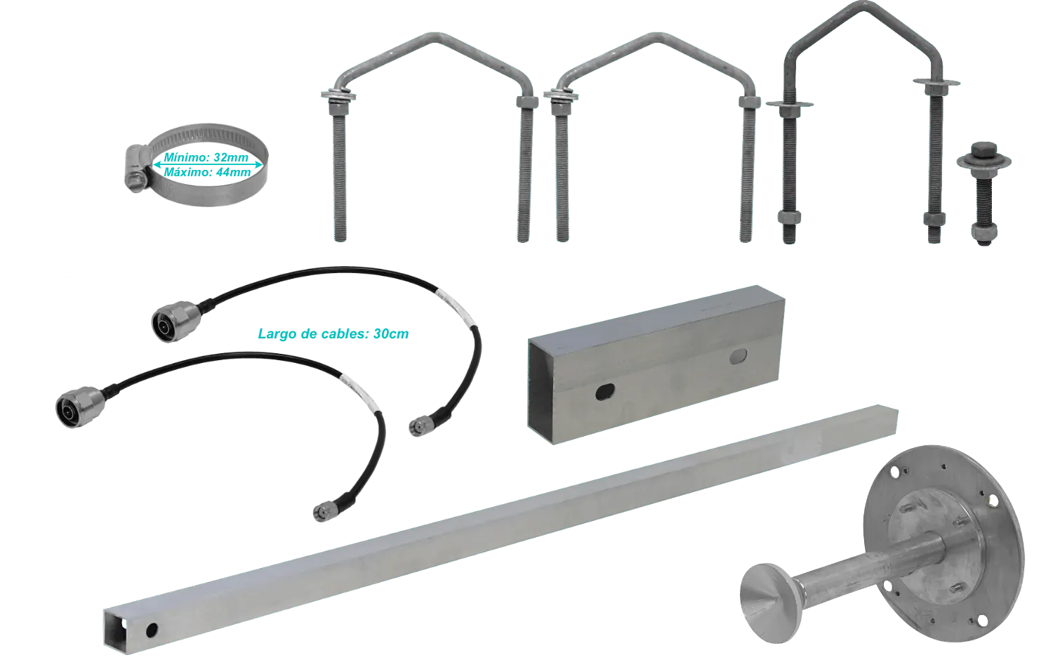 ISO+RAD 11GHz 0,6m 37dBi 10,0-11,7GHz 3º 2x2 2-RPSMA-H Antena 5