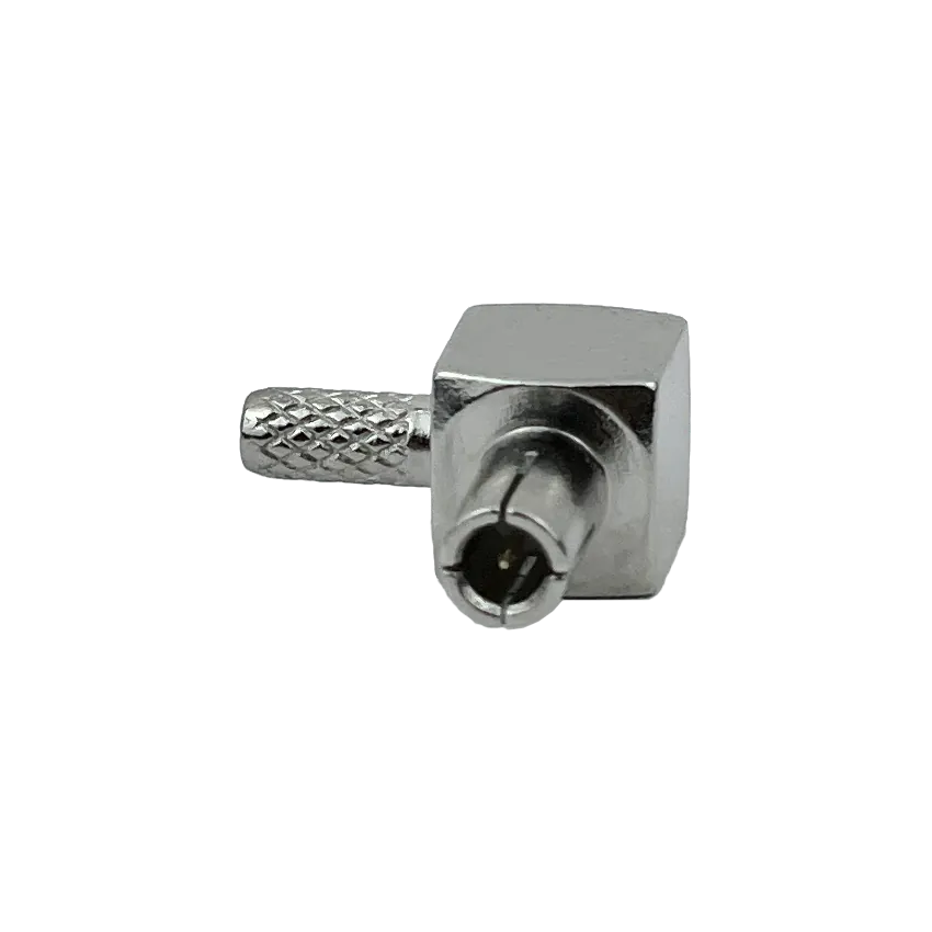 Conector Crimpeable CA100 RG174 CRC9-Macho 90-Grados RG316  2