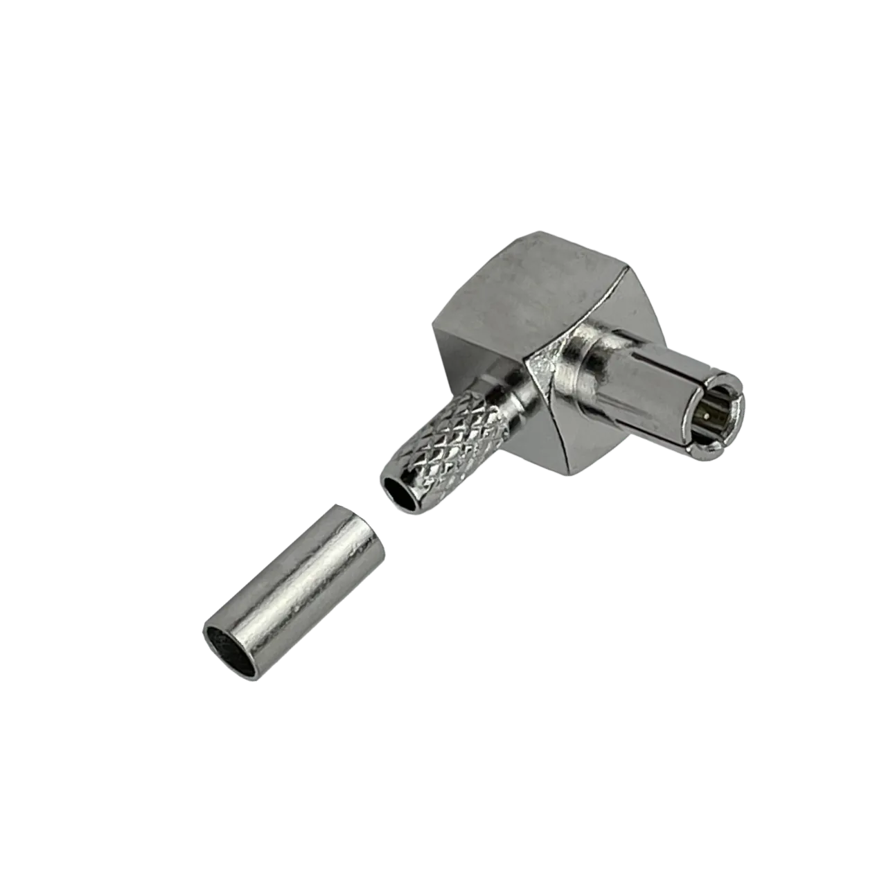 TS9-Macho 90-Grados RG316 Conector Crimpeable CA100 RG174 3