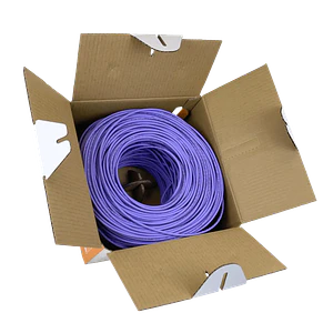 Caja Cable Cat6 UTP Violeta 305mt LSZH Unifilar Cobre Taiwan