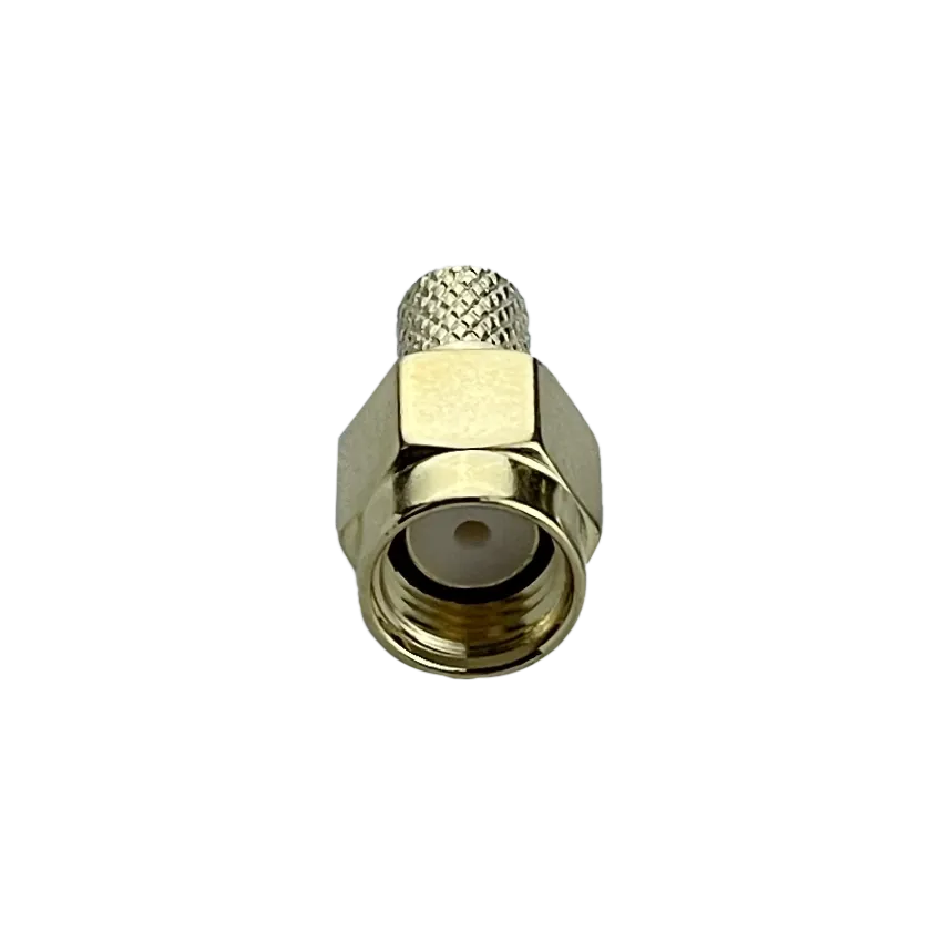 Conector coaxial SMA macho crimpeable para cable RG58 LMR195 3