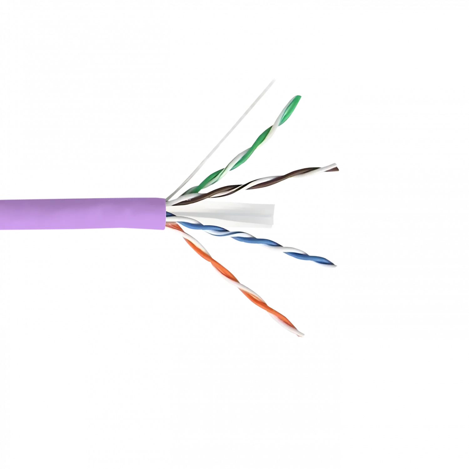 Caja Cable LINKMADE Cat6 UTP Violeta 305mt LSZH Unifilar Cobre Taiwan 4