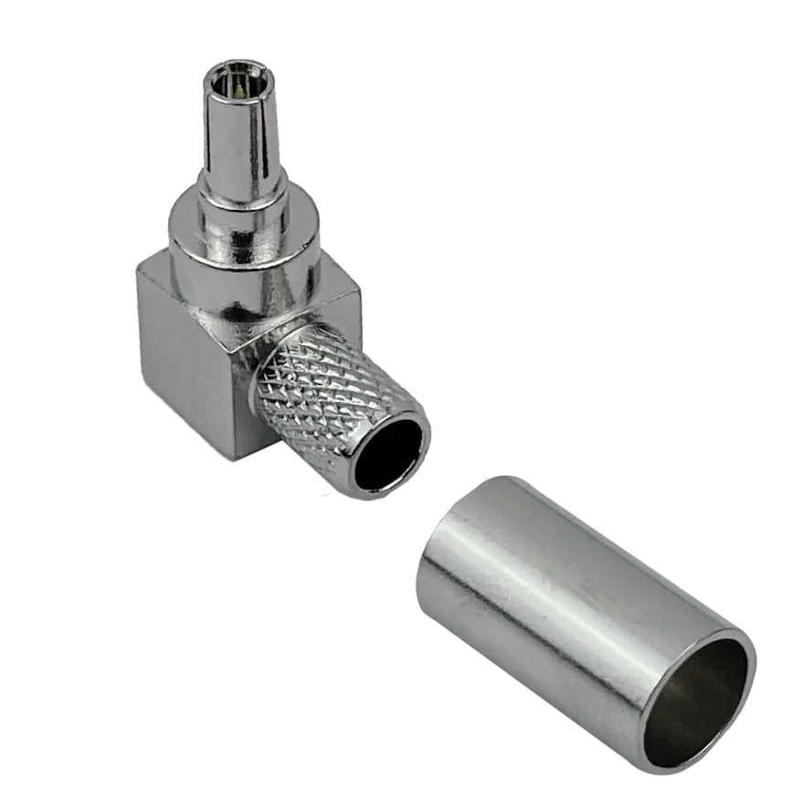 CRC9-Macho 90-Grados LMR195 Conector Crimpeable RG58 RG142 2