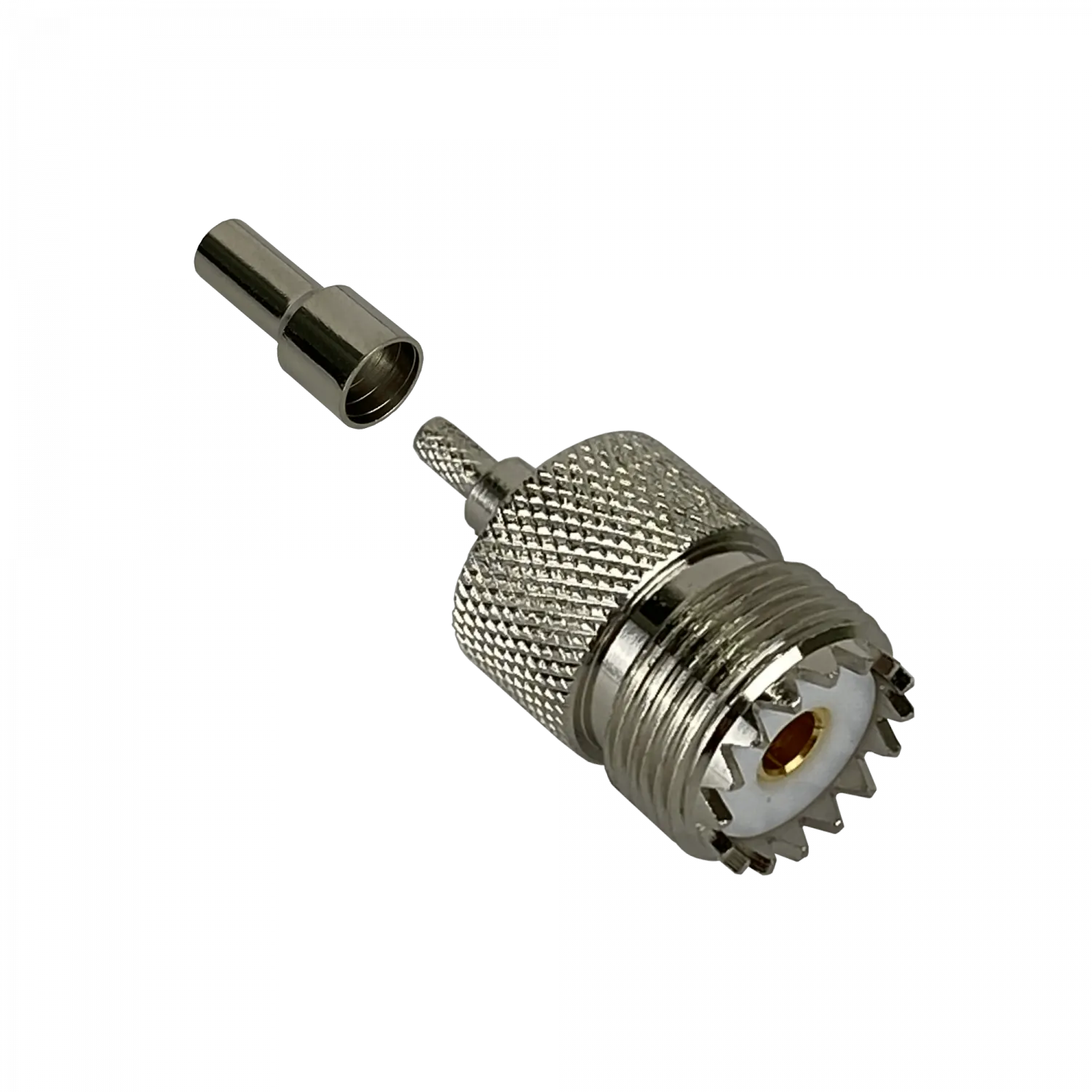 Conector UHF GENERICO UH1C hembra RG316 CA100 RG174 crimpeable 2