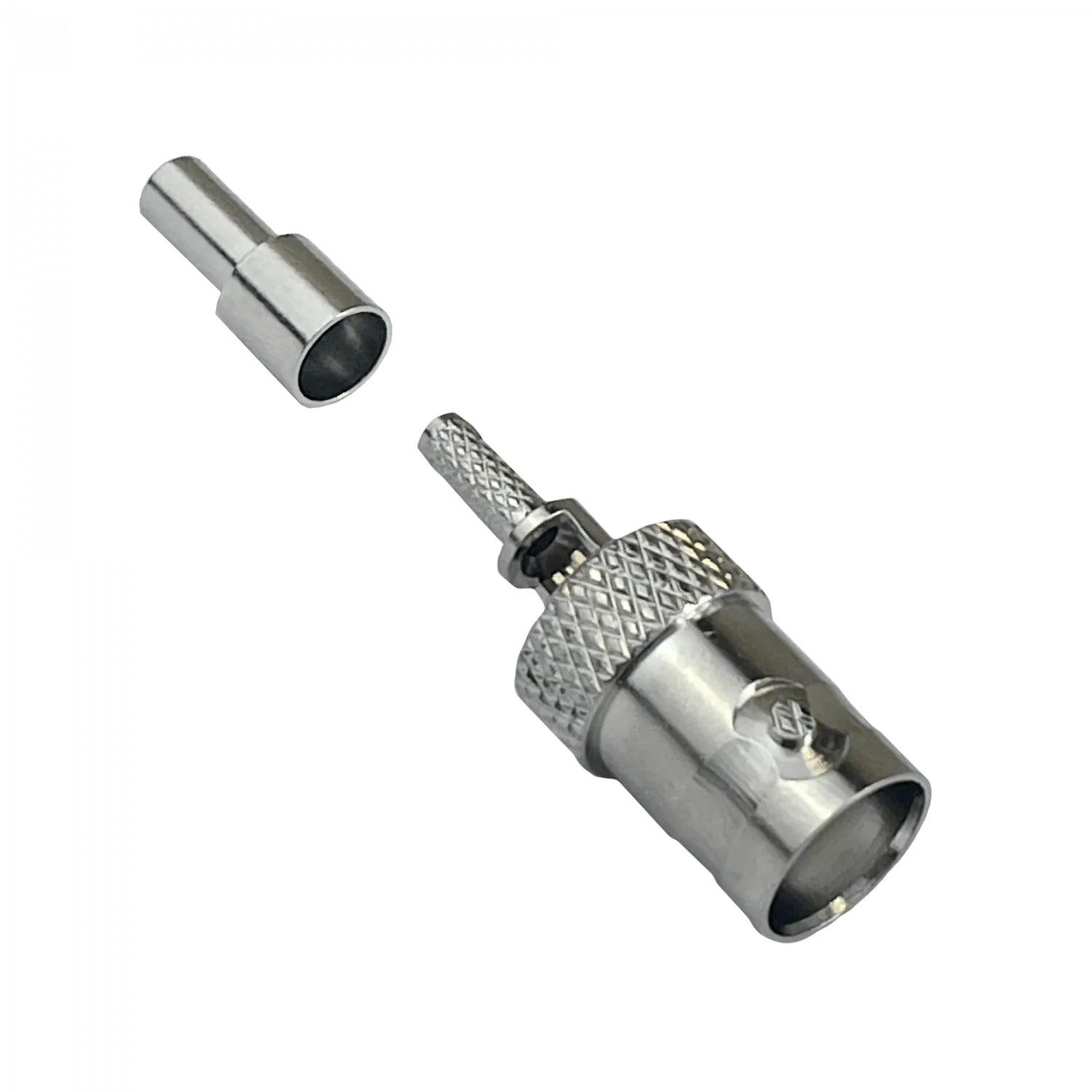 Conector BNC hembra BH1C RG316 coaxial crimpeable CA100 RG174 3