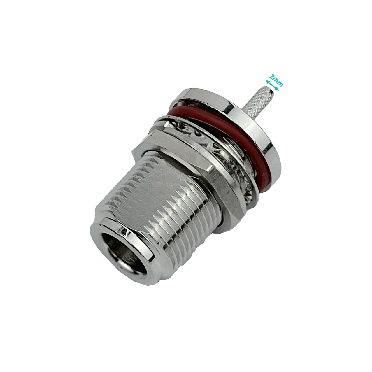 N-Hembra RG316 16mm-Diamet Panel Conector Crimpeable Coaxial CA100 2