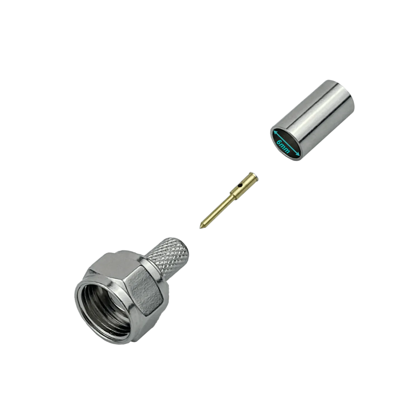 F-Macho LMR195 RG58 Conector Crimpeable Serie-195 3