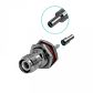RPTNC-Hembra RG316 13mm-Diamet Panel Conector Crimpeable Coaxial CA100 - Miniatura 4