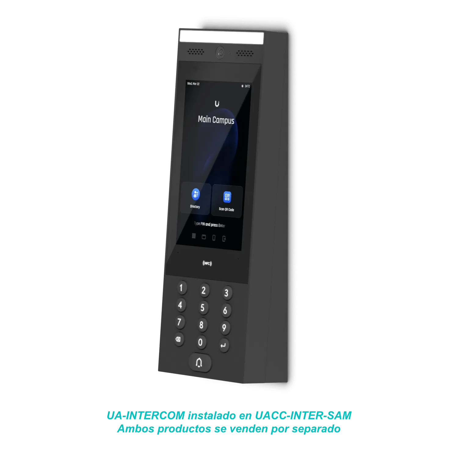 Accesorio Ubiquiti UACC-INTER-SAM - Montaje en Ángulo Ascendente 5° para UA-Intercom 3