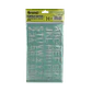 Normografo Planilla Plastica Letras y Numeros 30mm 150x240x2mm - Miniatura 2