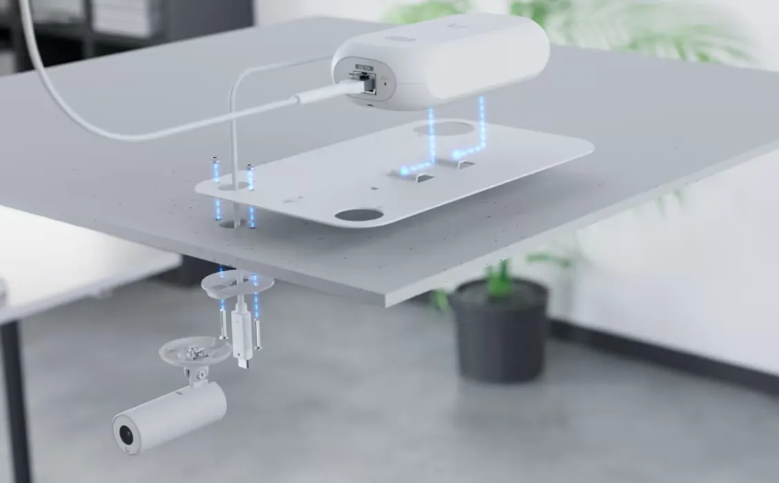 Soporte de Montaje a Techo Blanco Ubiquiti - Compatible con UVC-AI-THETA 4