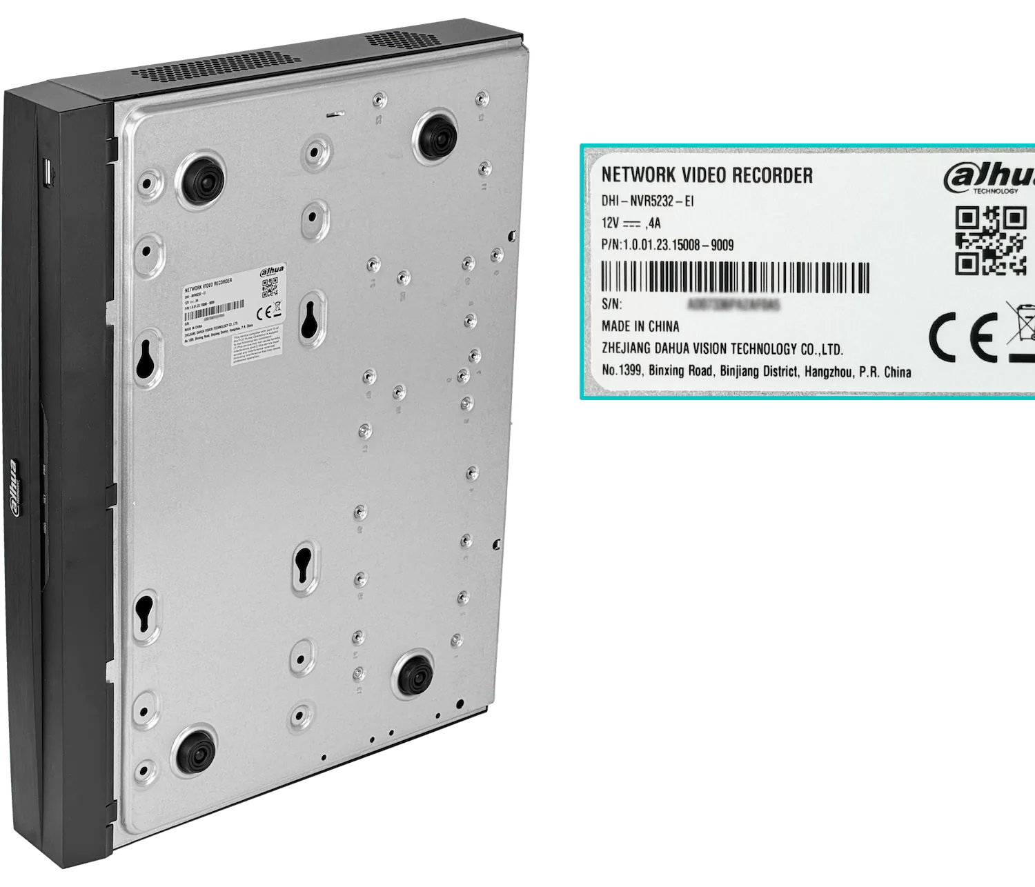 DAHUA NVR 32-IP IA 32MP HDMI VGA RS232 USB RCA 2xSATA20TB WizSense 3