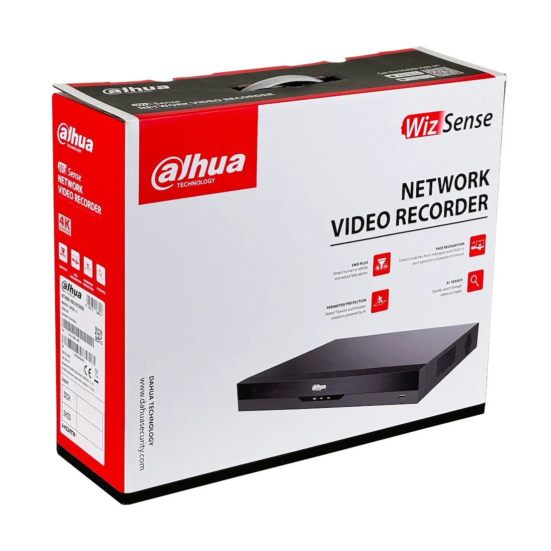 DAHUA NVR 32-IP IA 32MP HDMI VGA RS232 USB RCA 2xSATA20TB WizSense 6
