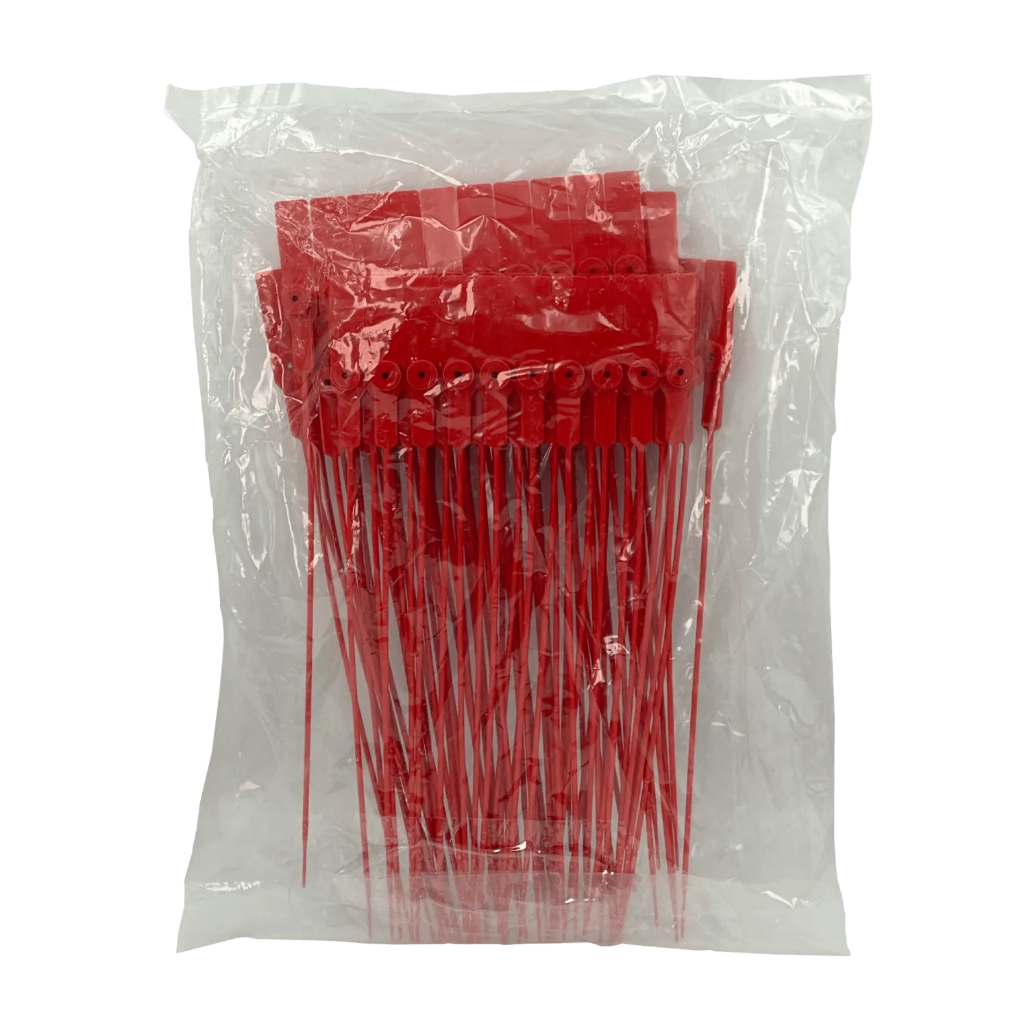 Sellos Seguridad Metalgrip Rojo 28cm 100 Unidades Plástico 3