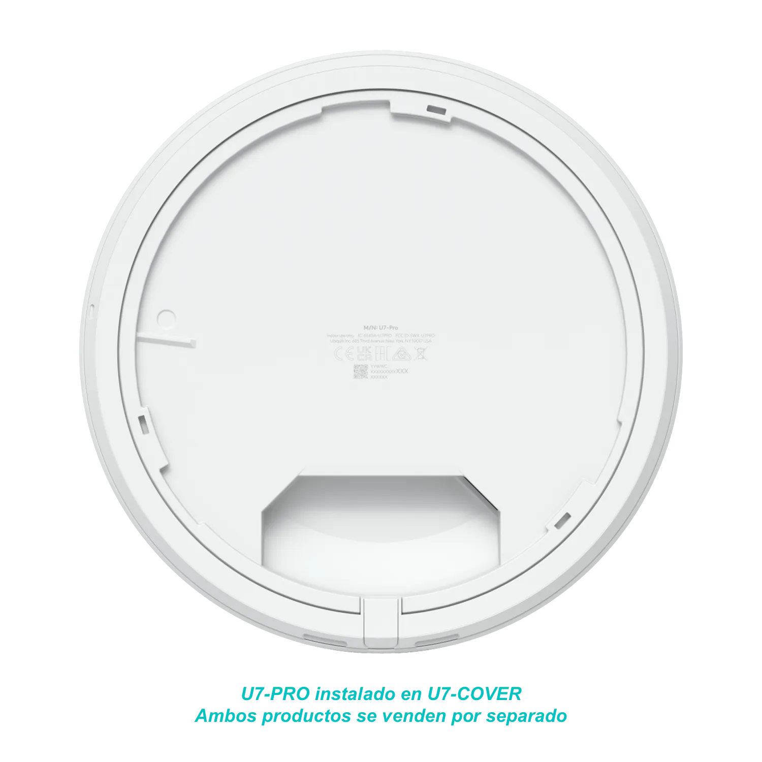 Cubierta Blanca Ubiquiti U7-COVER - Pintable, Compatible con U7-PRO y U7-PRO-MAX 2