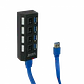 HUB USB 3.0 4 Puertos HUB4-30 con Interruptores Independientes y Cable Incluido - Miniatura 3