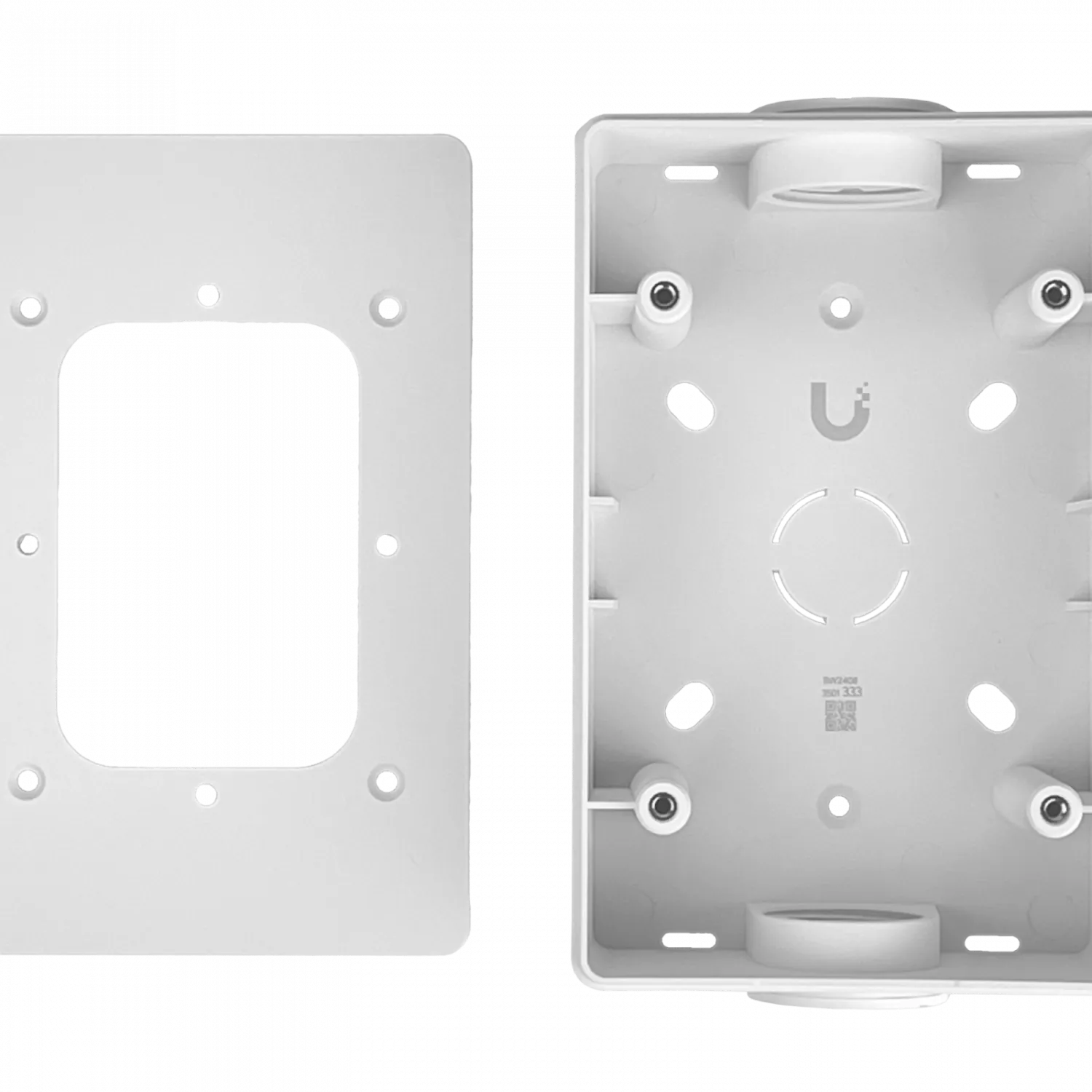 Caja de Conexiones UniFi Access Reader, Montaje Superficie Plana, Compatible Conductos 3/4
