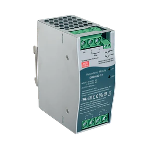 Fuente Poder 12VDC 40A Redundante Anch-55mm Riel-DIN 9-14VDC  MEANWELL