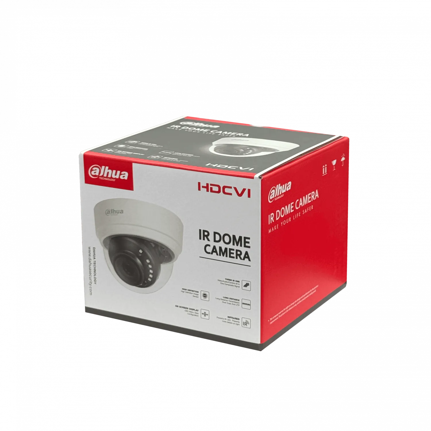 Cámara Domo Dahua 2MP 1080p 2.8mm IR20m HAC-D1A21 - Vigilancia Analógica Interior 5