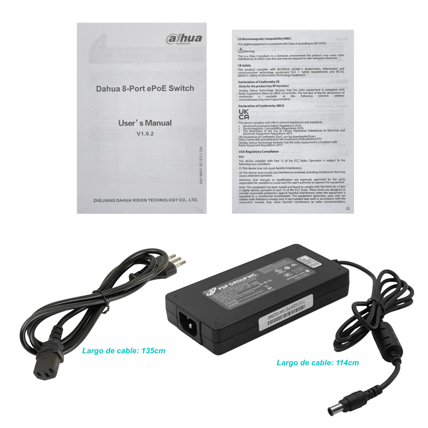 Switch Dahua DH-LR2110-8ET-120 8 Puertos ePoE 120W - PoE Extendido hasta 800m 2