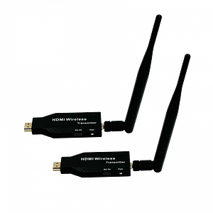 Kit HDMI Inalámbrico HDMI-50MT con Antenas Desmontables, 50m, 5.8GHz