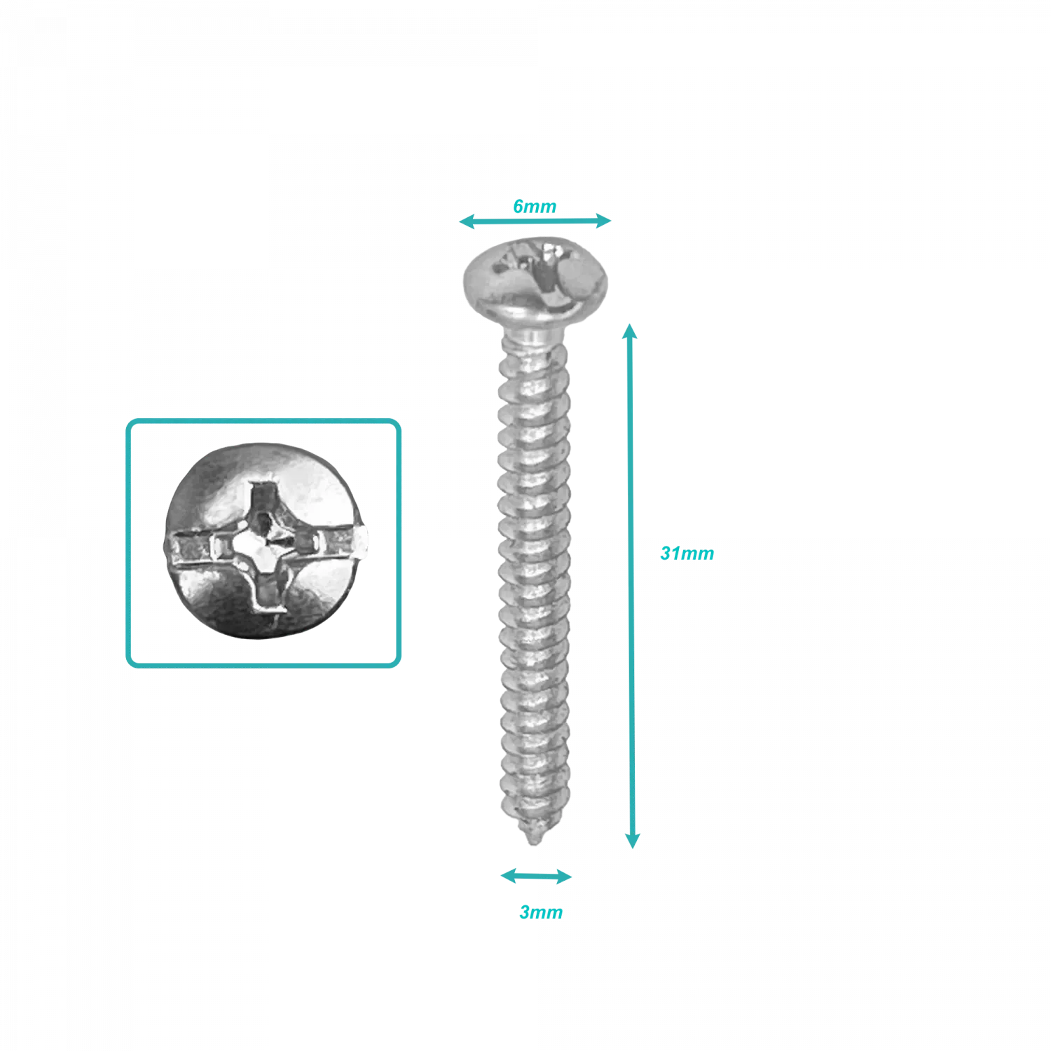 Tornillo Roscalata 6 x 1 1/4