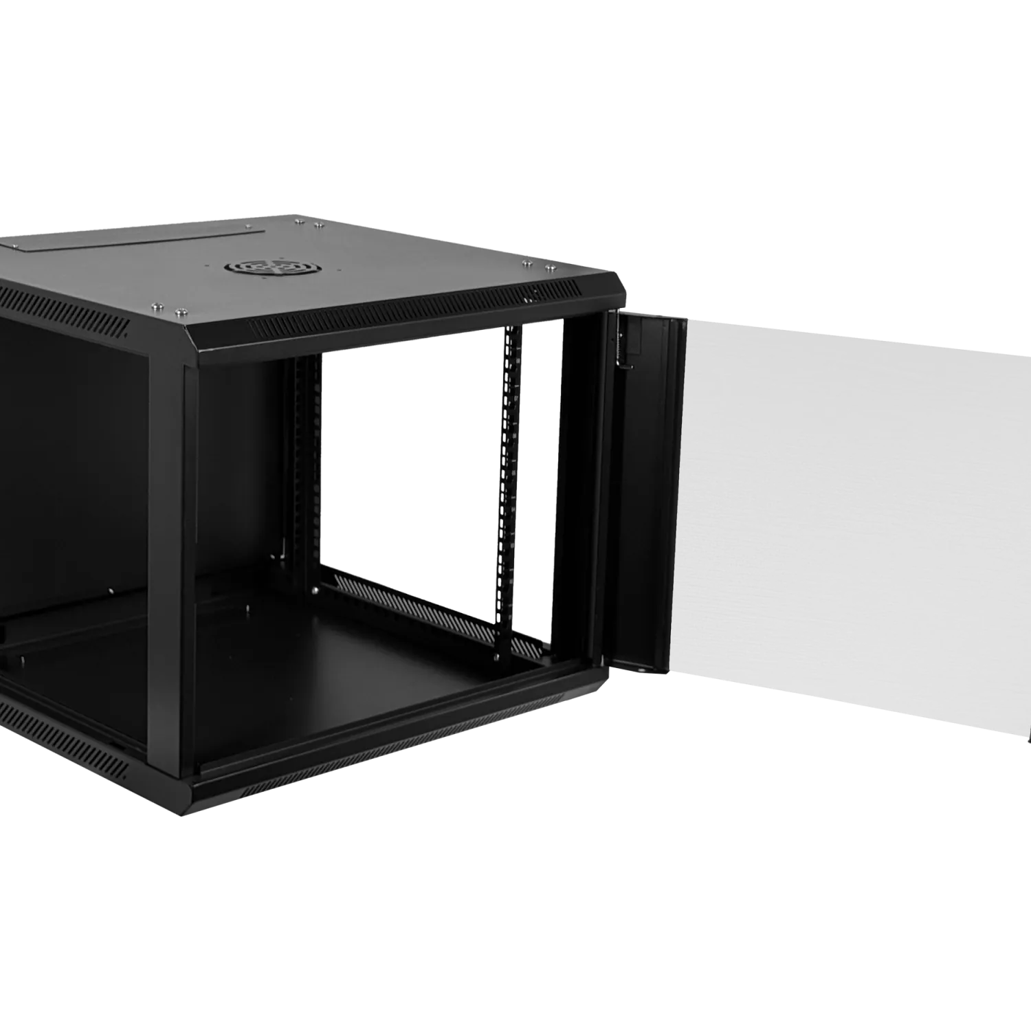 Gabinete Pared LINKMADE RK09-6LD 9U Fondo 60cm Negro Desarmado 2
