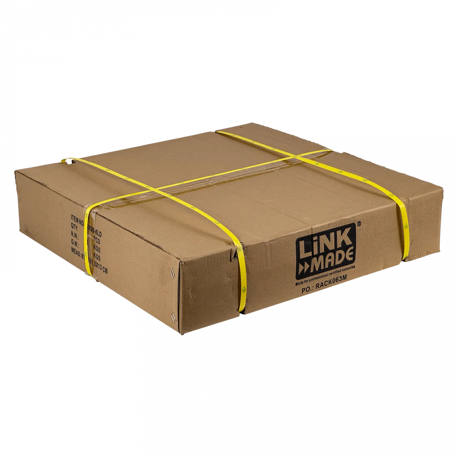 Gabinete Pared LINKMADE RK09-6LD 9U Fondo 60cm Negro Desarmado 5