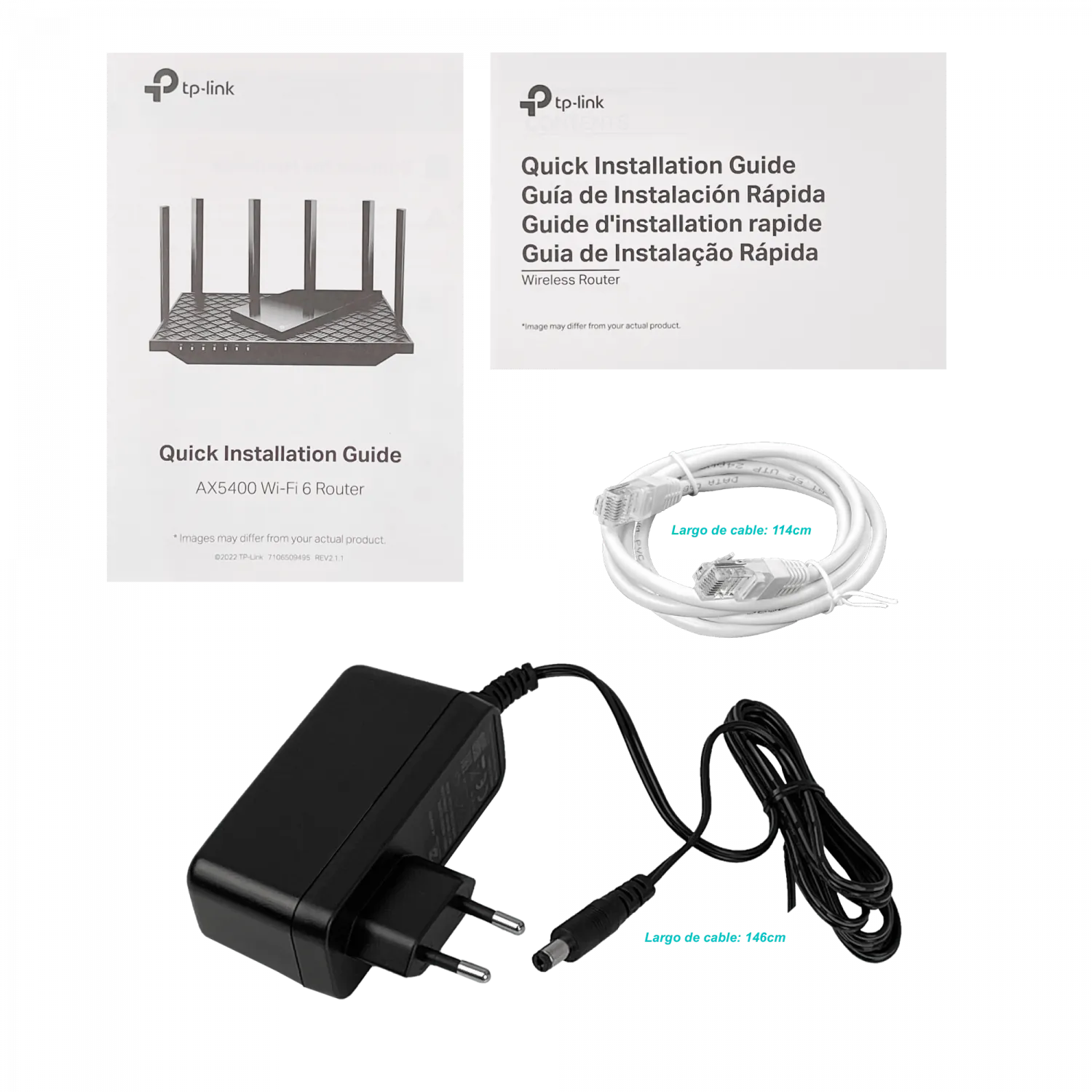Router TP-Link Archer AX72 - Wi-Fi 6 de Doble Banda AX5400, Gigabit, OFDMA, MU-MIMO 2