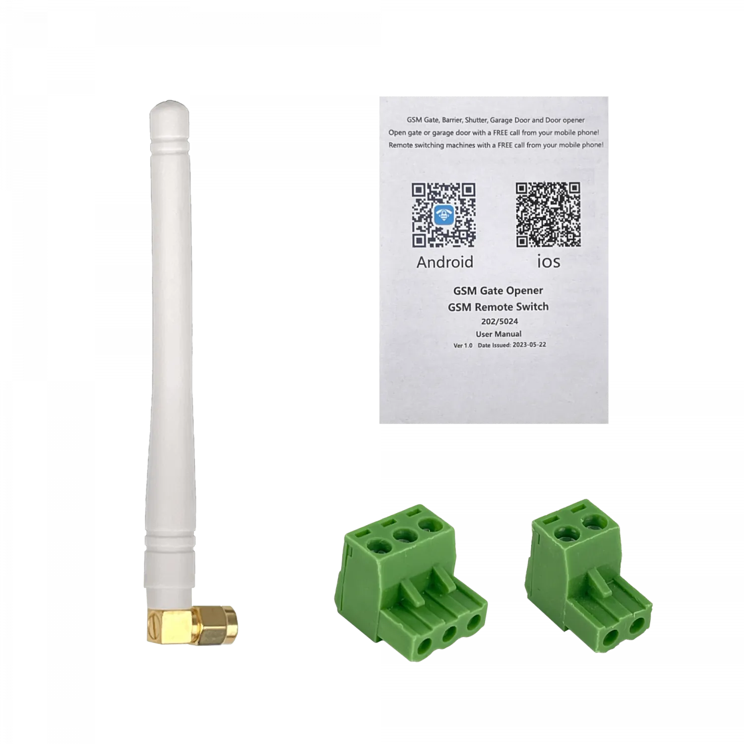 Controlador de Acceso GSM RTU5024 2G 1-SIM NA/NC 9–24VDC 6