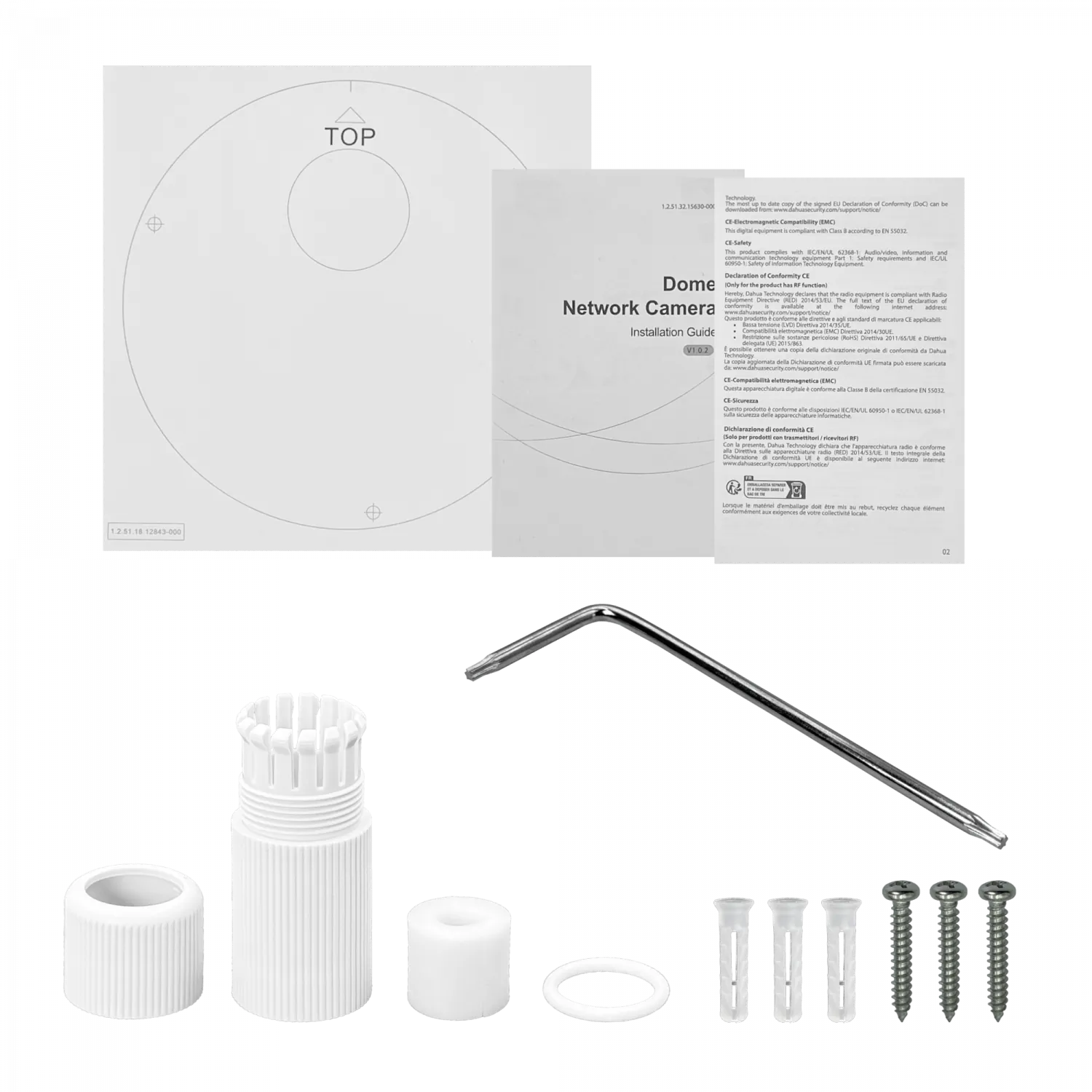 Cámara Domo Dahua 4MP Fijo 2.8mm PoE IR30m IP67 Smart WizSense HDPW1431R1N-0280B 2