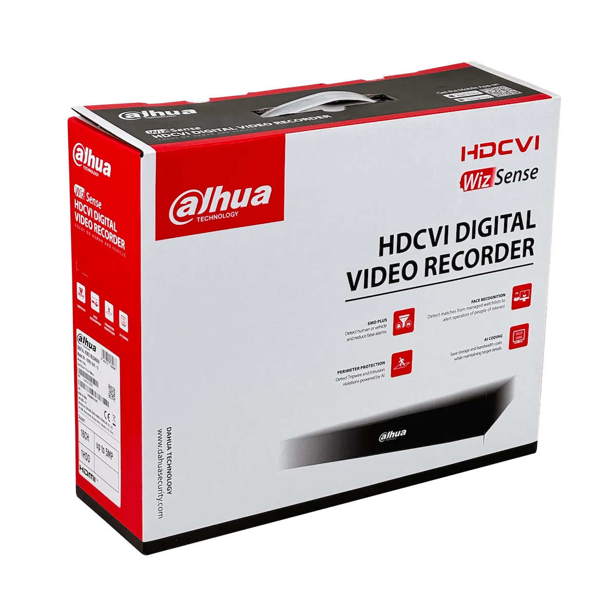 DVR Dahua XVR 16-BNC 5MP, 1 Puerto SATA (Hasta 16TB), LAN, HDMI, VGA, USB, RS485, WizSense  5