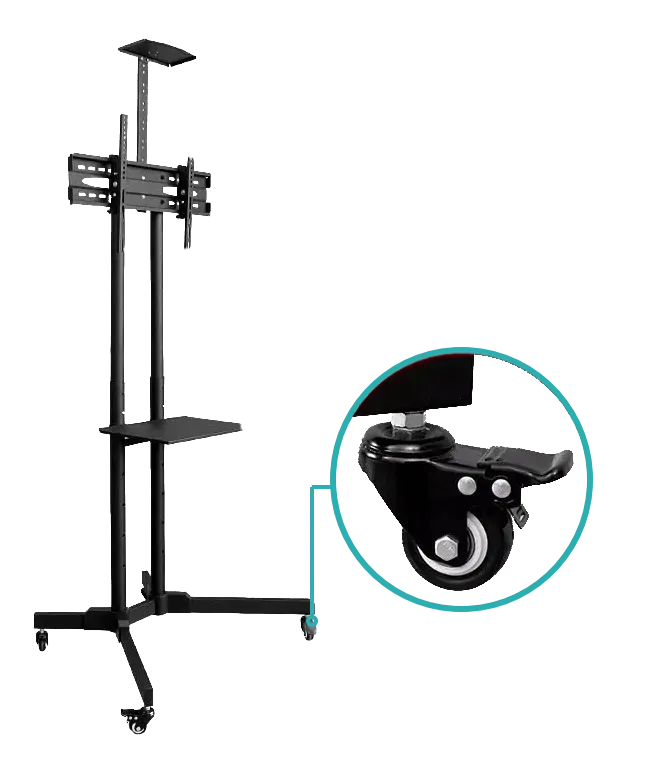 Soporte TV Móvil 32-65 Pulgadas con Ruedas 5