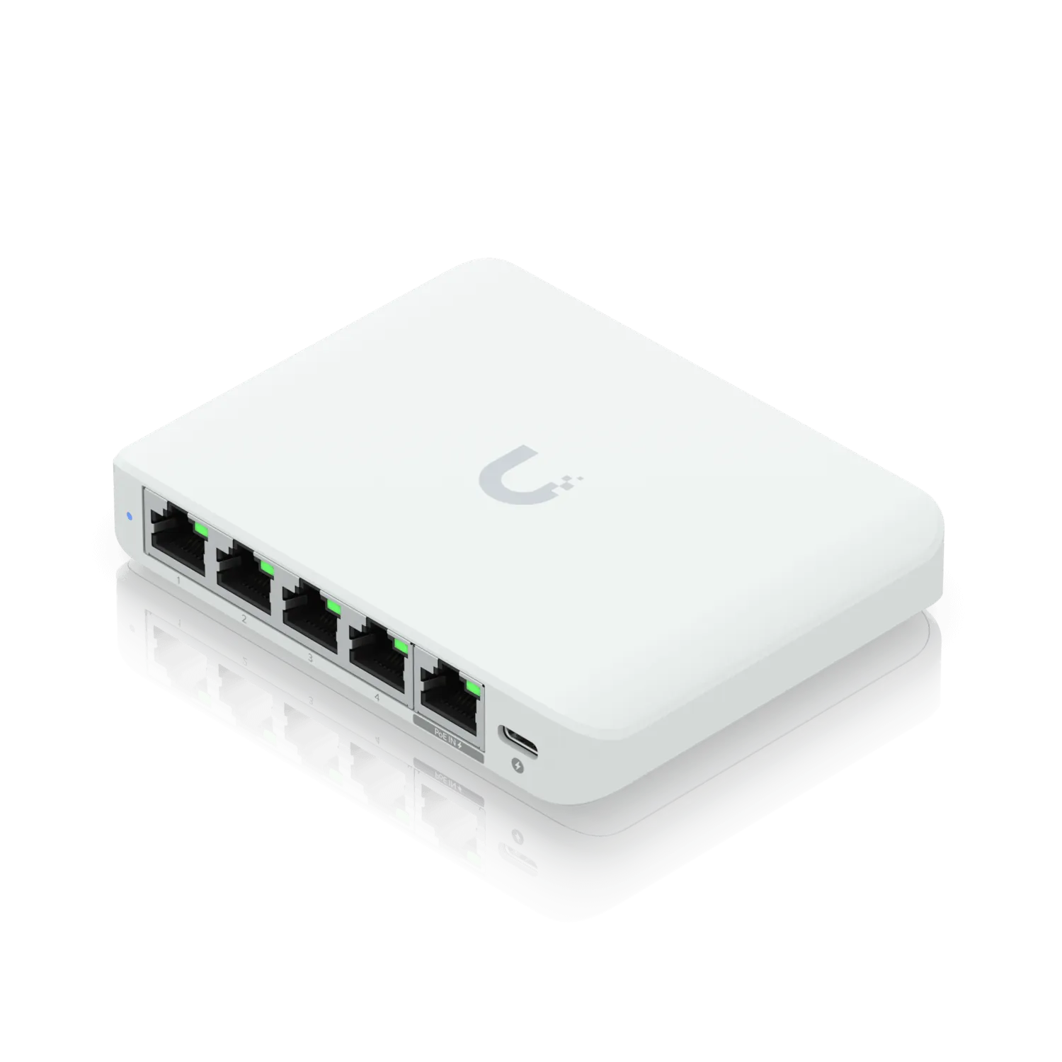 Switch Ubiquiti UniFi Flex Mini 2.5G - 5 Puertos, Compacto, PoE o USB-C 3