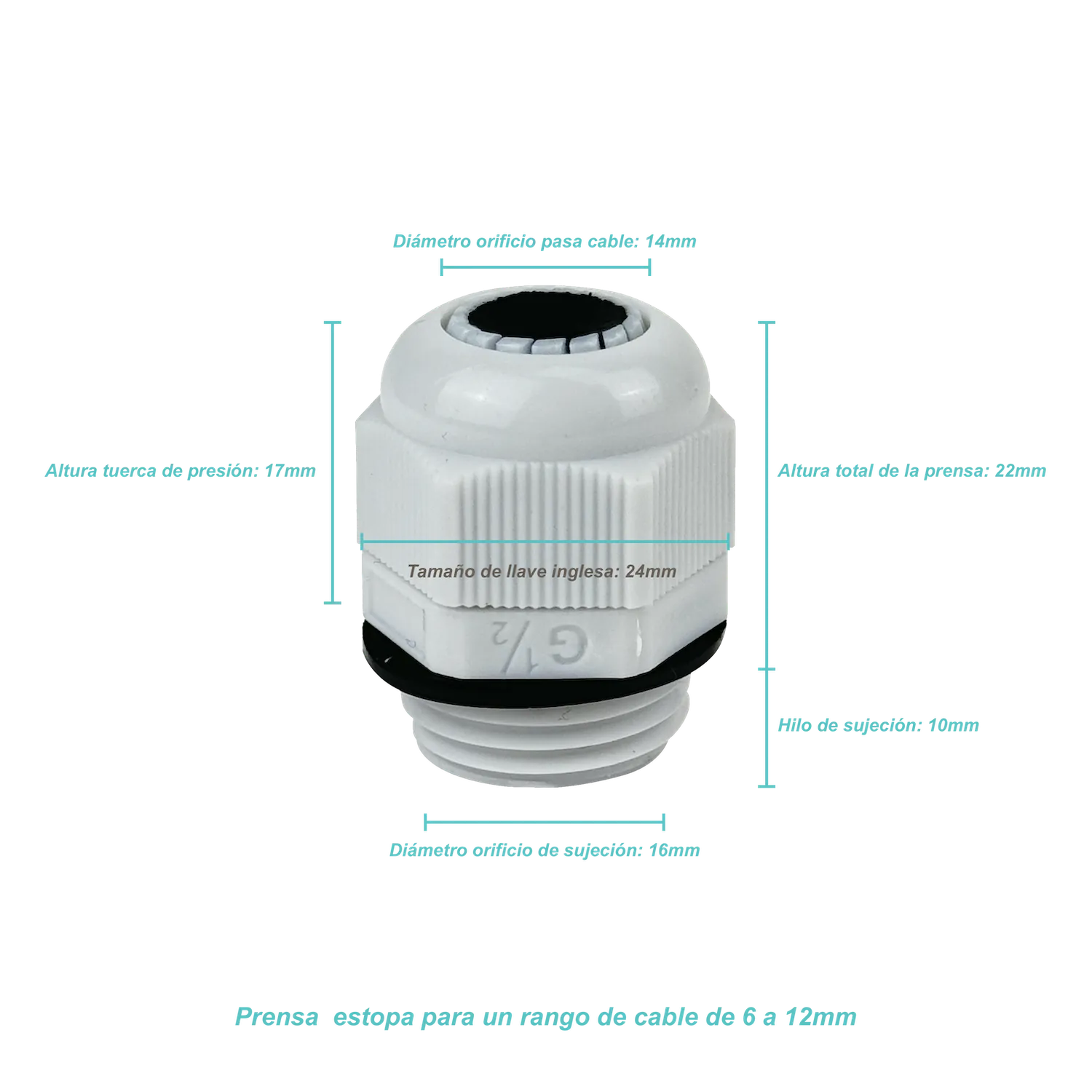 Soporte Circular Contra Agua para Camara de Intemperie DAHUA DH-PFA134 4