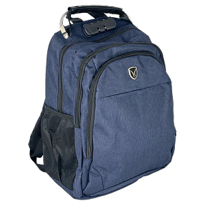 Mochila Azul 16” con USB y Plug 3.5mm para Notebook 31x40cm