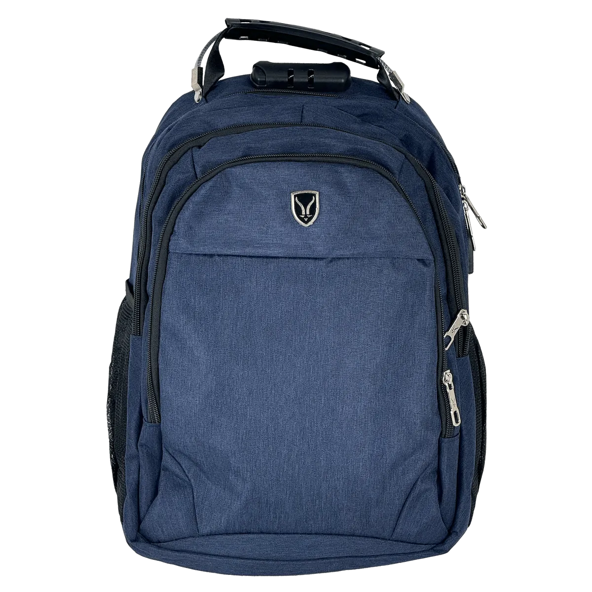 Mochila Azul 16” con USB y Plug 3.5mm para Notebook 31x40cm 3