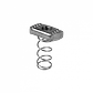 Tuerca con Resorte Hilo interior 3/8pulgada Montajes Riel 42x42mm - Miniatura 2