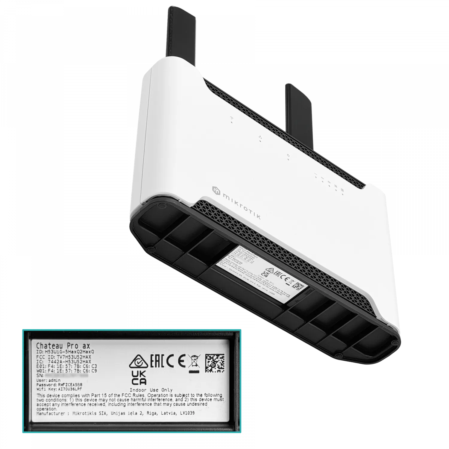 Punto de Acceso WiFi 6, Dual Band, CPU Avanzada, MikroTik Chateau Pro AX, ideal para streaming 4K 4