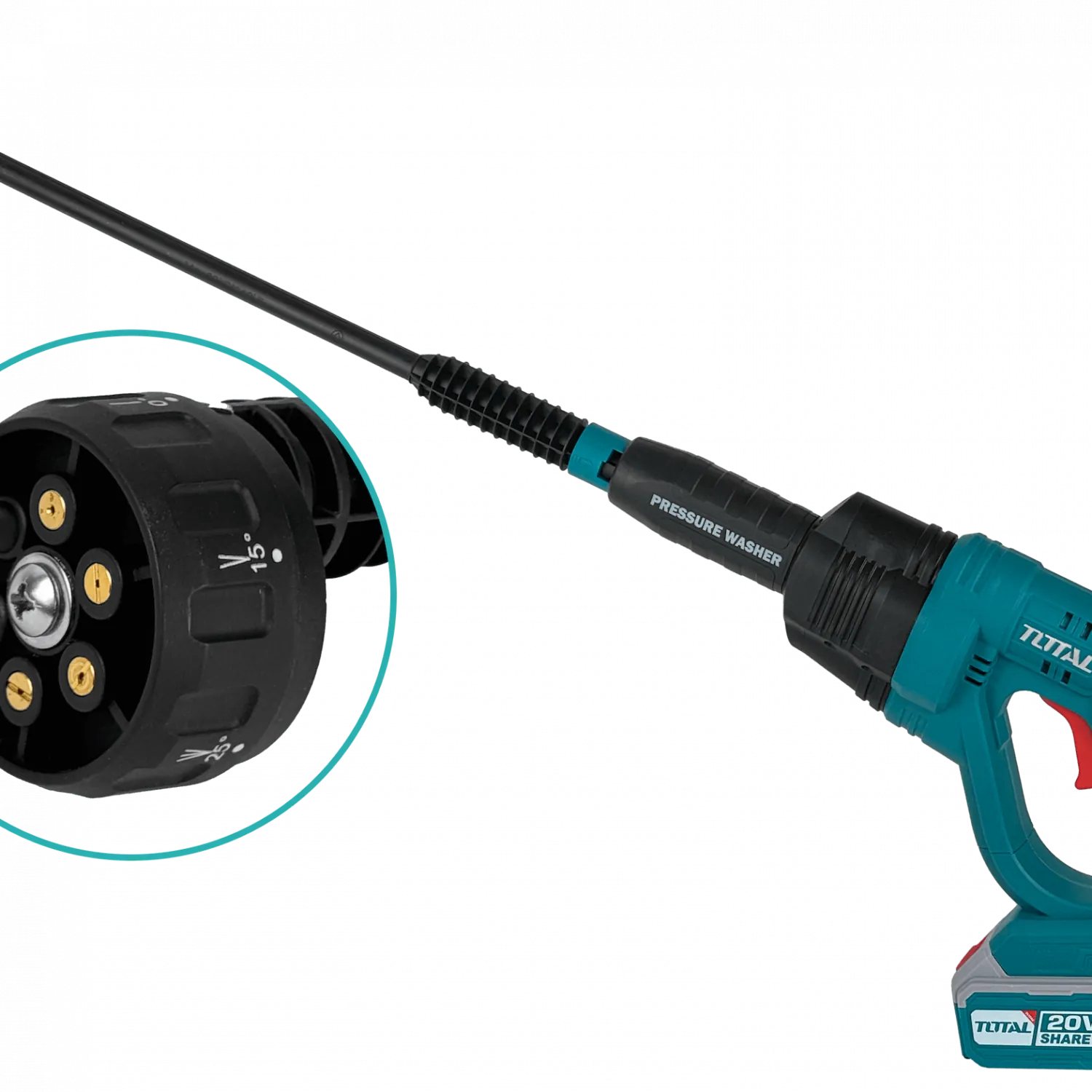 Hidrolavadora Inalámbrica TOTAL 20V 25Bar 132L/H - TPWLI20084 8