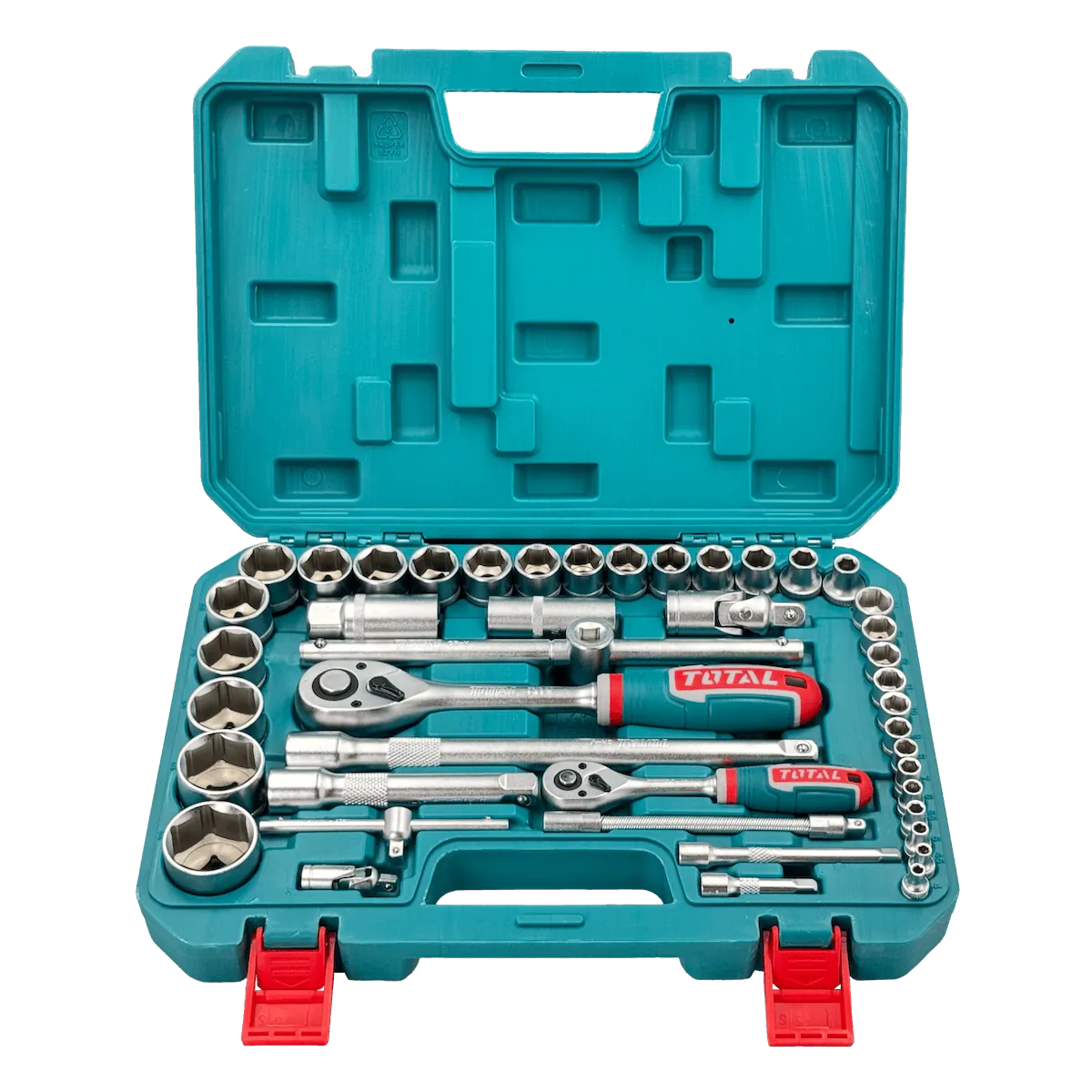Juego dados Total SET-DADO44 44 piezas 4-32mm con 2 chicharras 4