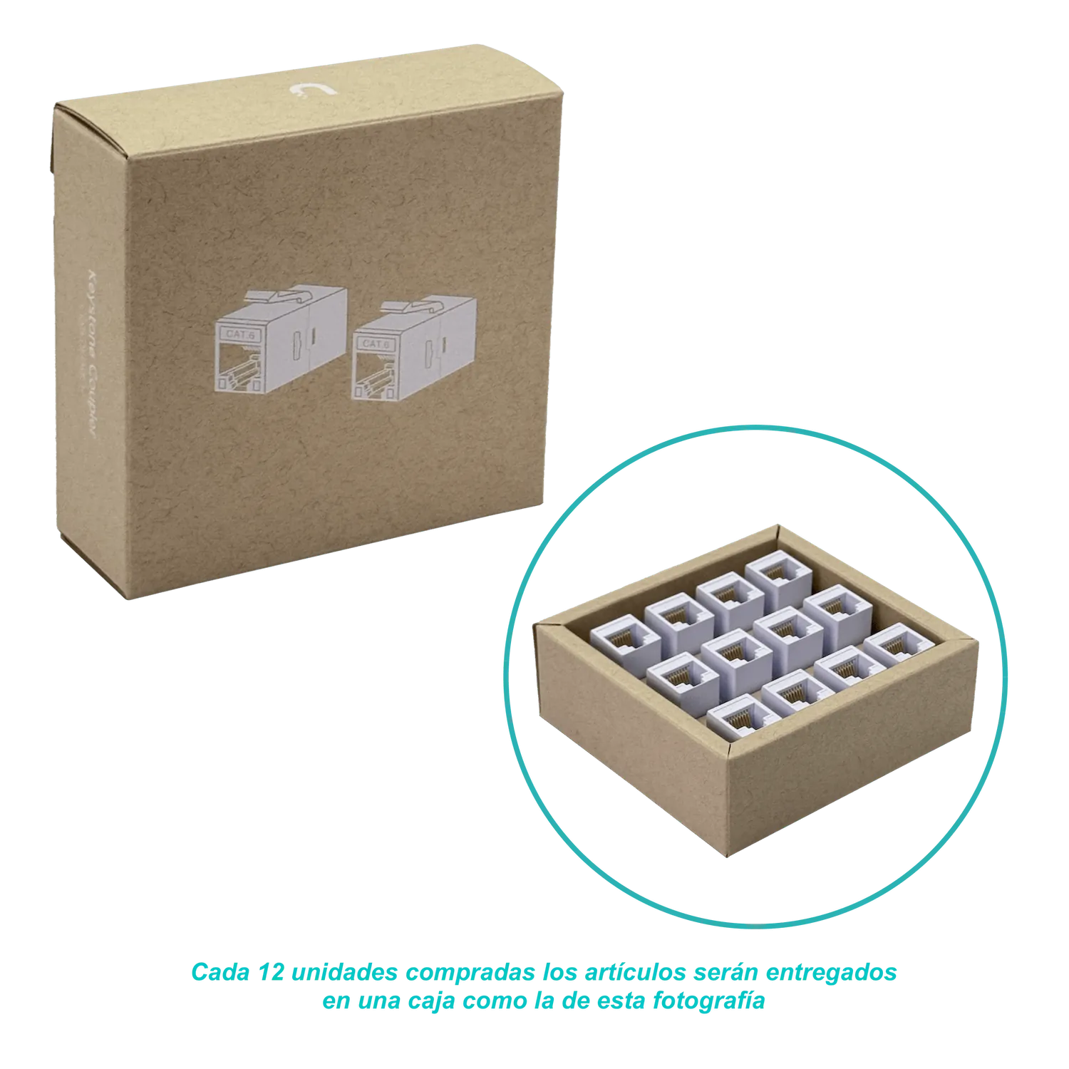 Acoplador Keystone Ubiquiti Cat6 UTP RJ45-RJ45 2