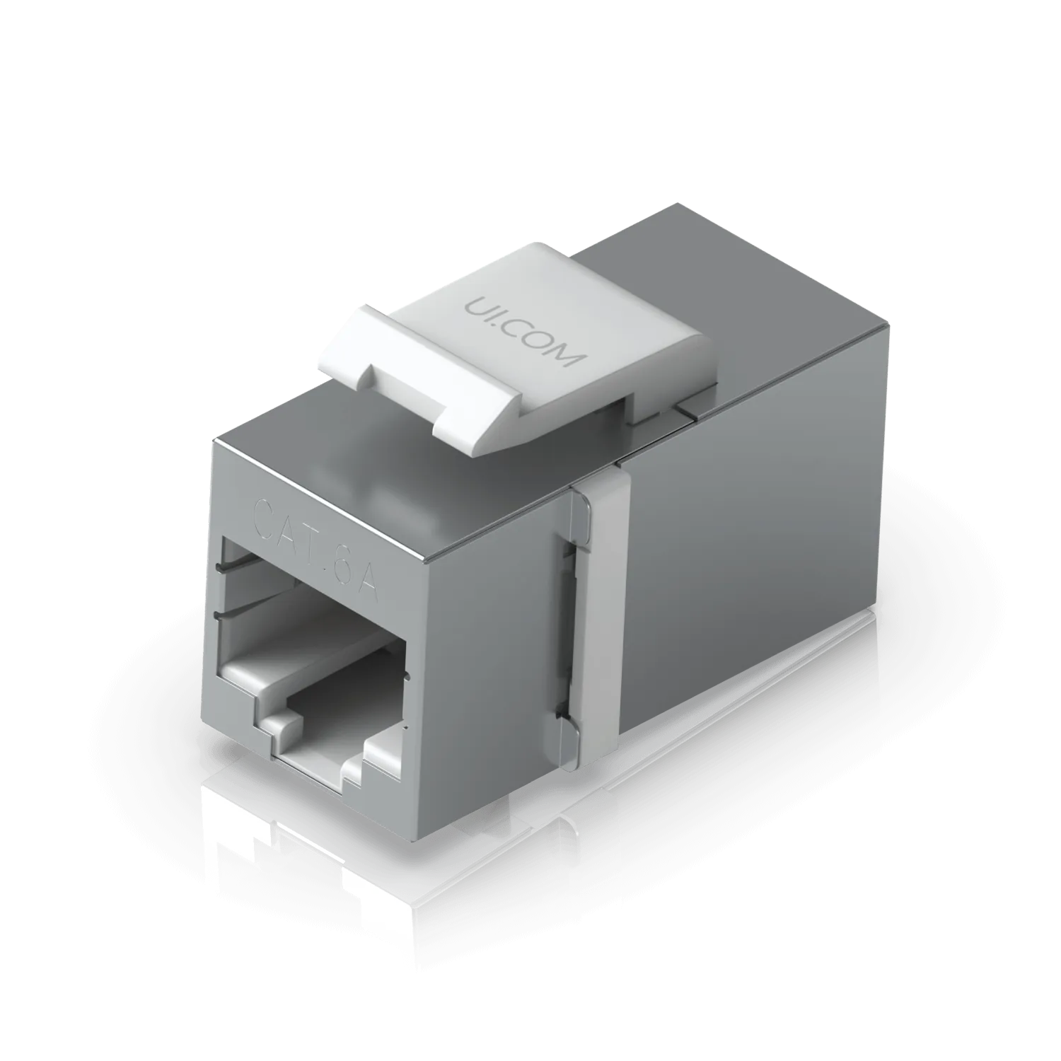 Acoplador Keystone Blindado Cat6A RJ45-RJ45 FTP STP 2