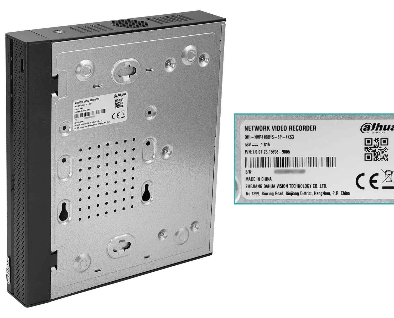 Grabador Dahua NVR4108HS-8P-4KS3, 8 Canales IP, 8MP, PoE, 4K 7