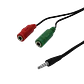 Cable Divisor de Audio 1x Jack 3.5mm Macho a 2x Jack 3.5mm Hembra, 20cm - Miniatura 2