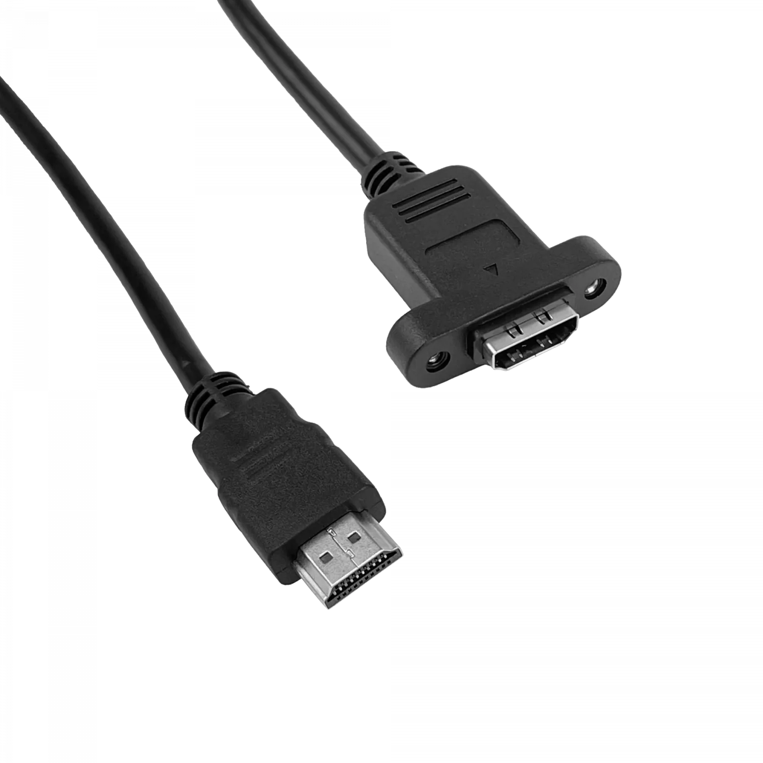 Cable HDMI Atornillable 30cm, HDMI-Macho a HDMI-Hembra, 1080p 2